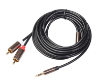 MOZOS Kabel Przewód audio JACK3.5mm - 2x RCA Stereo 3m MCABLE-MJ-2RCA - 1239312 - zdjęcie 1